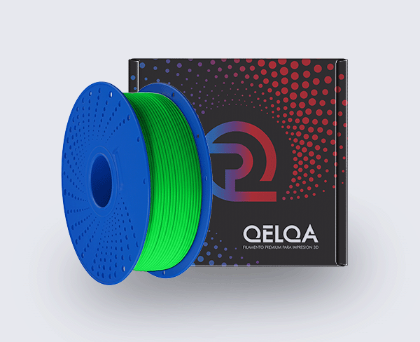 VERDE FLUORECENTE (Fluor Green) PLA QELQA FILAMENTO 3D 1.75MM 1KG