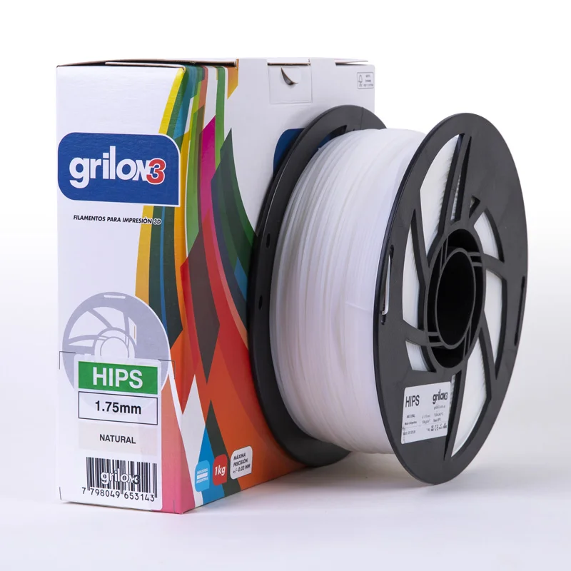 NATURAL HIPS GRILON FILAMENTO 3D 1.75MM 1KG