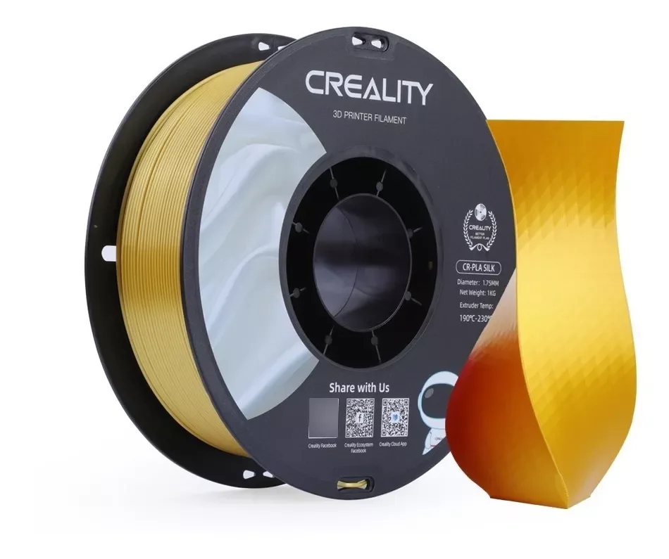 DORADO SILK Cr-seda CREALITY Filamento 3D 1.75 1KG 3301120001 si FILAWAY