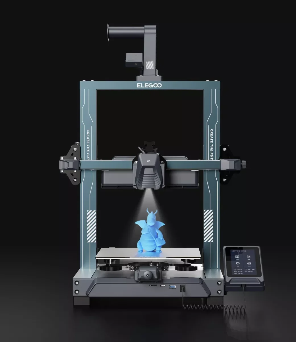 Neptune 4 PRO 225x225x265mm Klipper 500mms Impresora 3D FDM ELEGOO