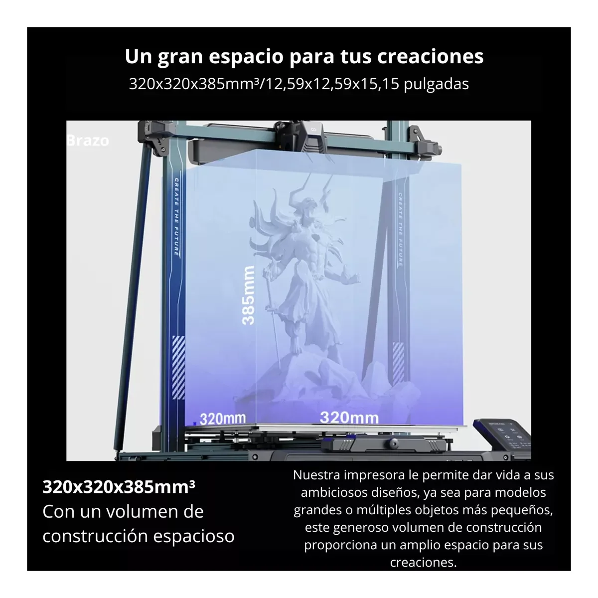 Neptune 4 Plus 320x320x385mm Klipper 500mms Impresora 3D FDM ELEGOO NEPTUNE-4PLUS