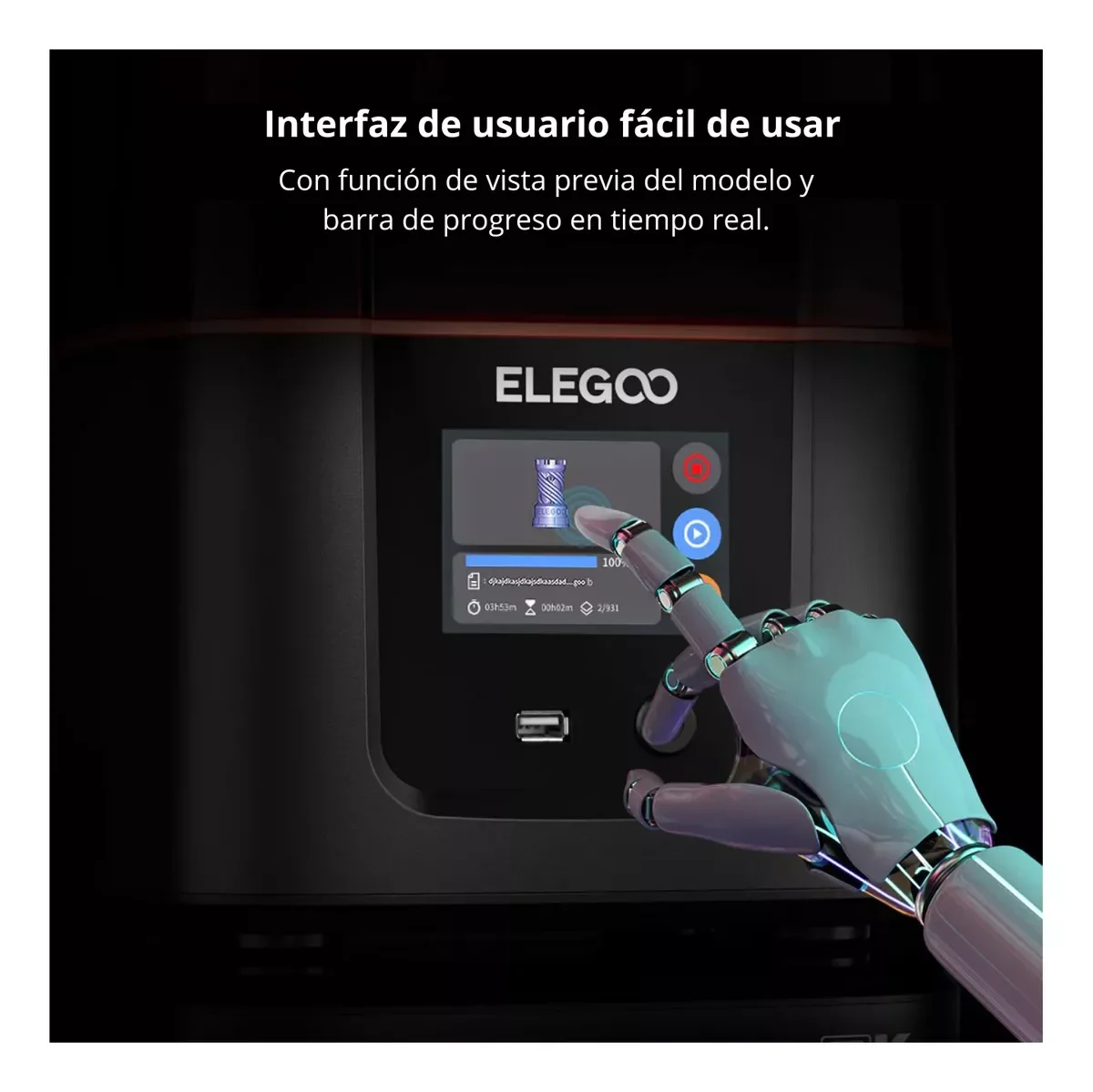 Mars 4 9k 153x77x175mm Lcd Impresora Resina Elegoo
