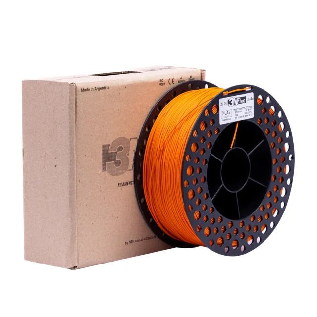 FLEXIBLE PLAFLEX 3N3 NARANJA FILAMENTO 3D 1.75MM 1KG M82INR175CJ
