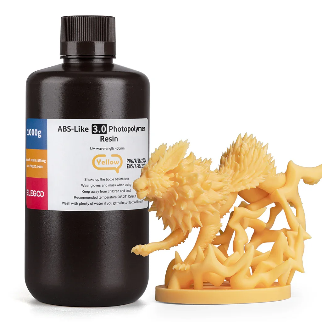 AMARILLO ABS V3.0 RESINA ELEGOO 1KG 50.103.0164