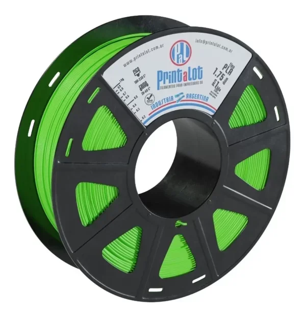 VERDE NINJA PLA 250 gr PrintaLot Filamento 3D DIAMETRO 1,75mm 250 gr