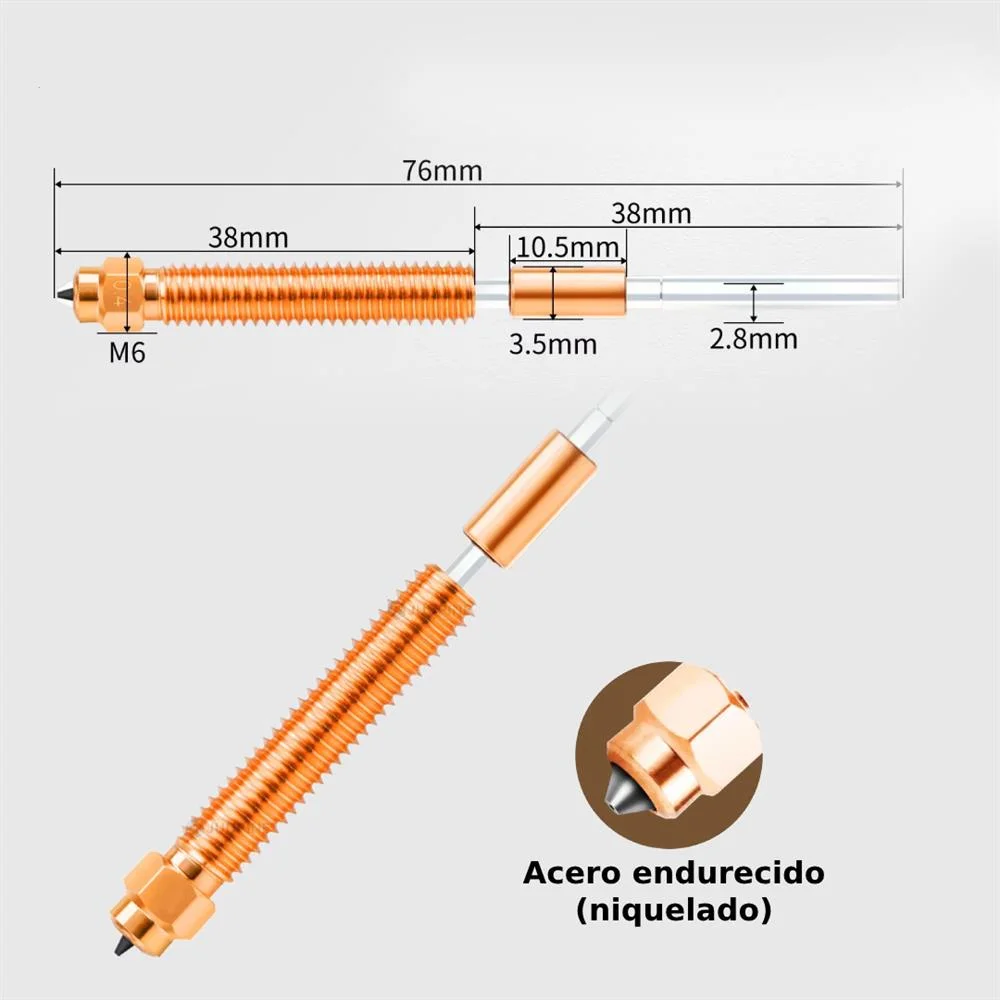 Pico 0.4mm Acero Endurecido Unicorn Creality HI - K2 Plus 33291
