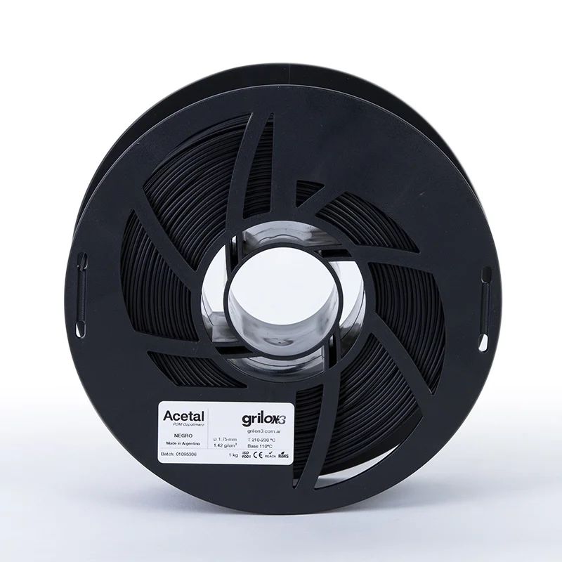 NEGRO Acetal GRILON FILAMENTO 3D 1.75MM 1 KG