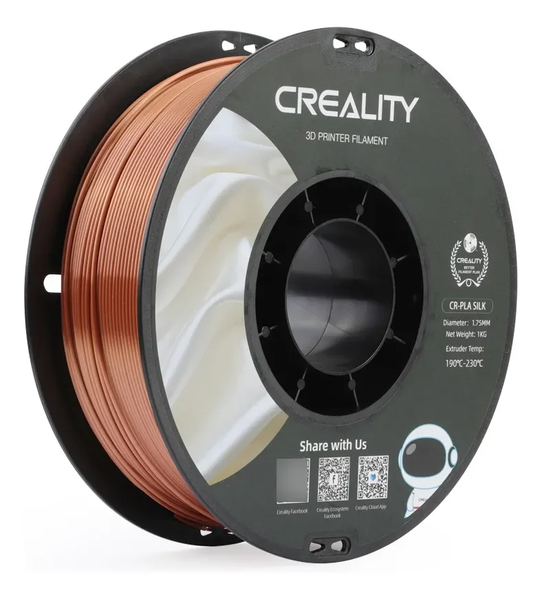 COBRE CR-Silk Copper 1.75 1KG CREALITY Filamento 3D 1.75 1KG 3301120002