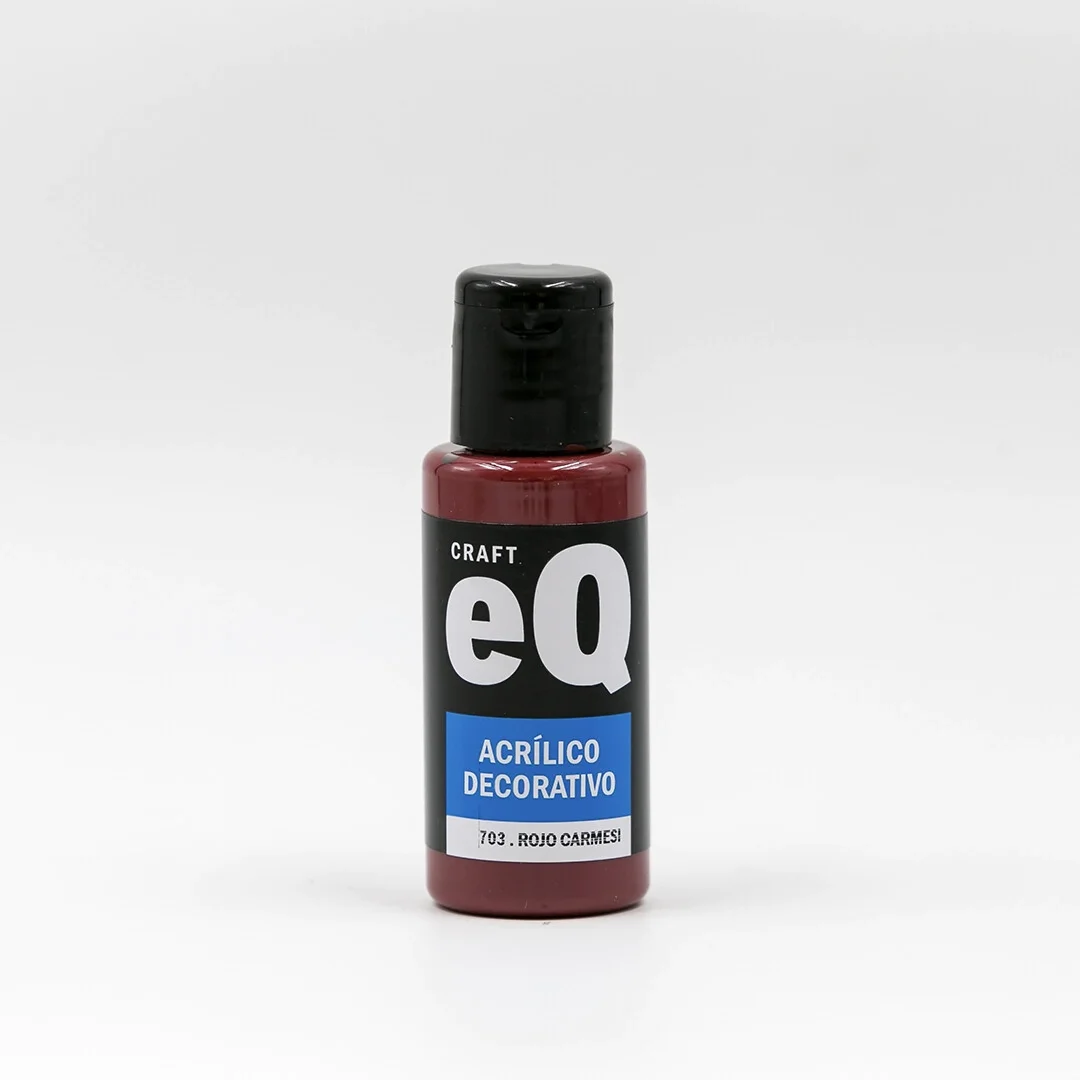 Rojo Carmesí (703)  Acrilico Decorativo x 50cc EQ