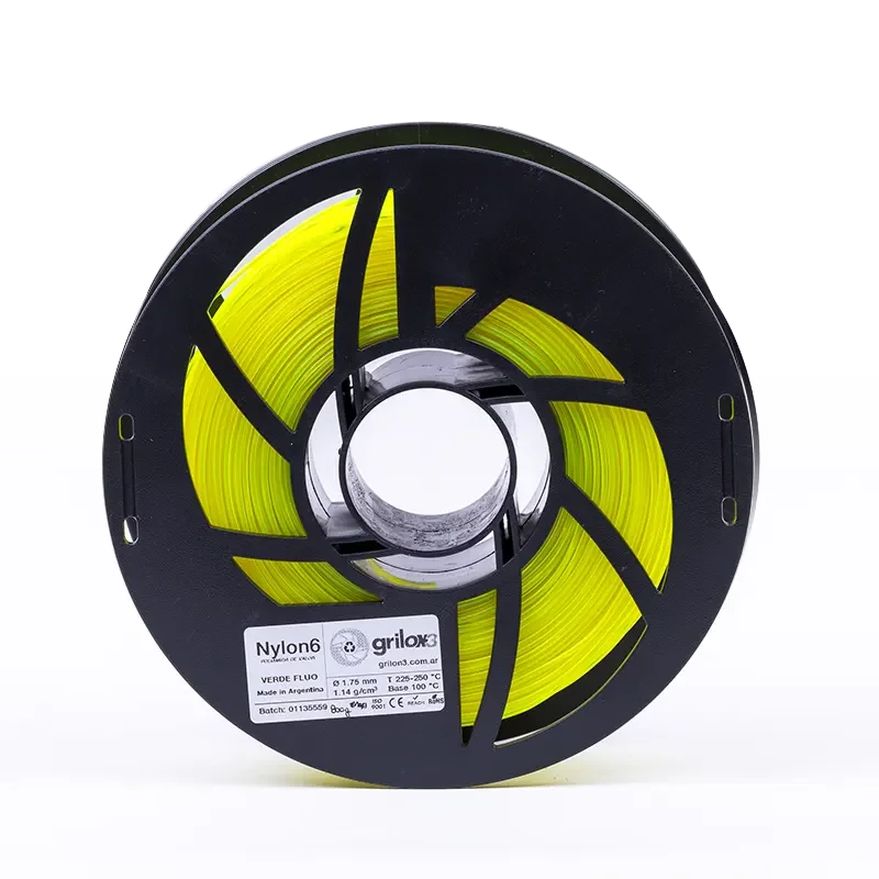 VERDE FLUO NYLON6 GRILON FILAMENTO 3D 1.75MM 1KG