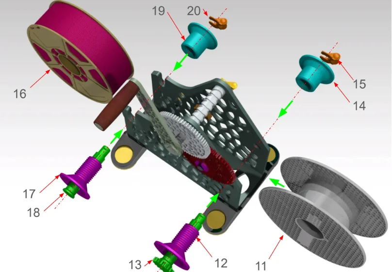 Bobinadora de carrete v1 (rebobinador carretel bobinador) descarga gratis el proyecto