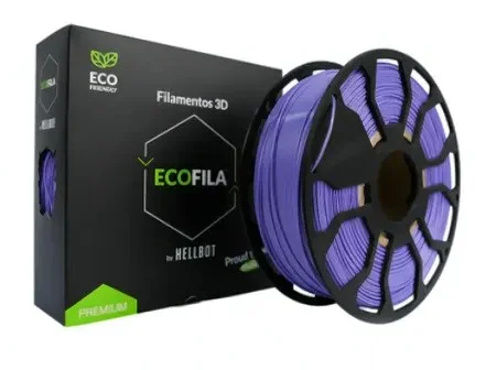 VIOLETA CON CARRETEL PLA HELLBOT Filamento 3D 1,75mm x 1KG ECOFILA3648