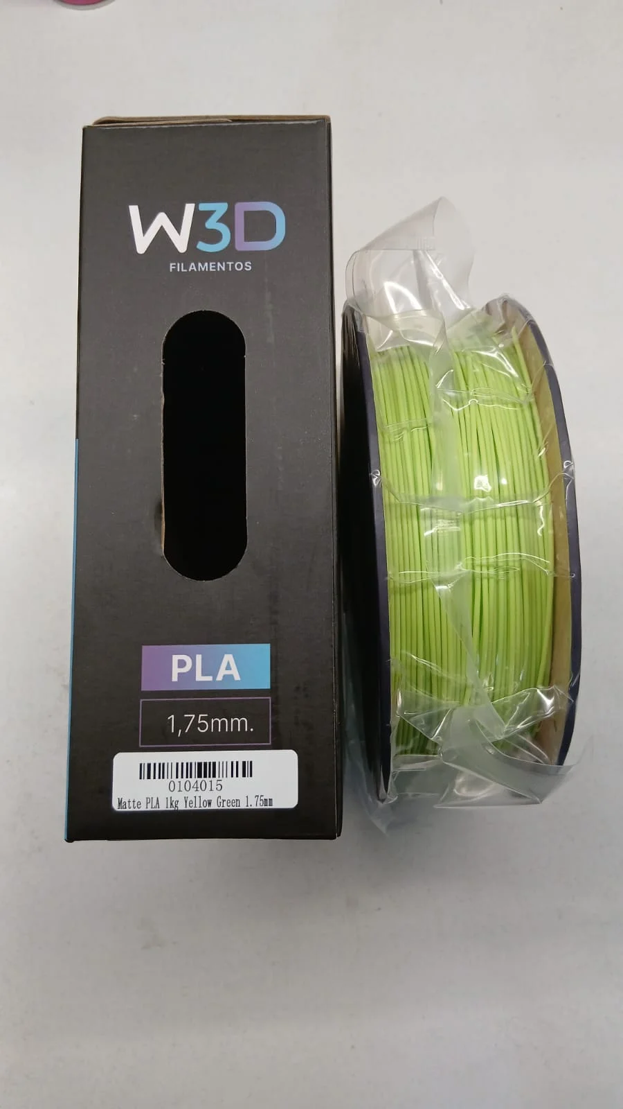 MATTE AMARILLO VERDE (YELLOW GREEN) PLA W3D FILAMENTO 3D 1.75MM 1KG
