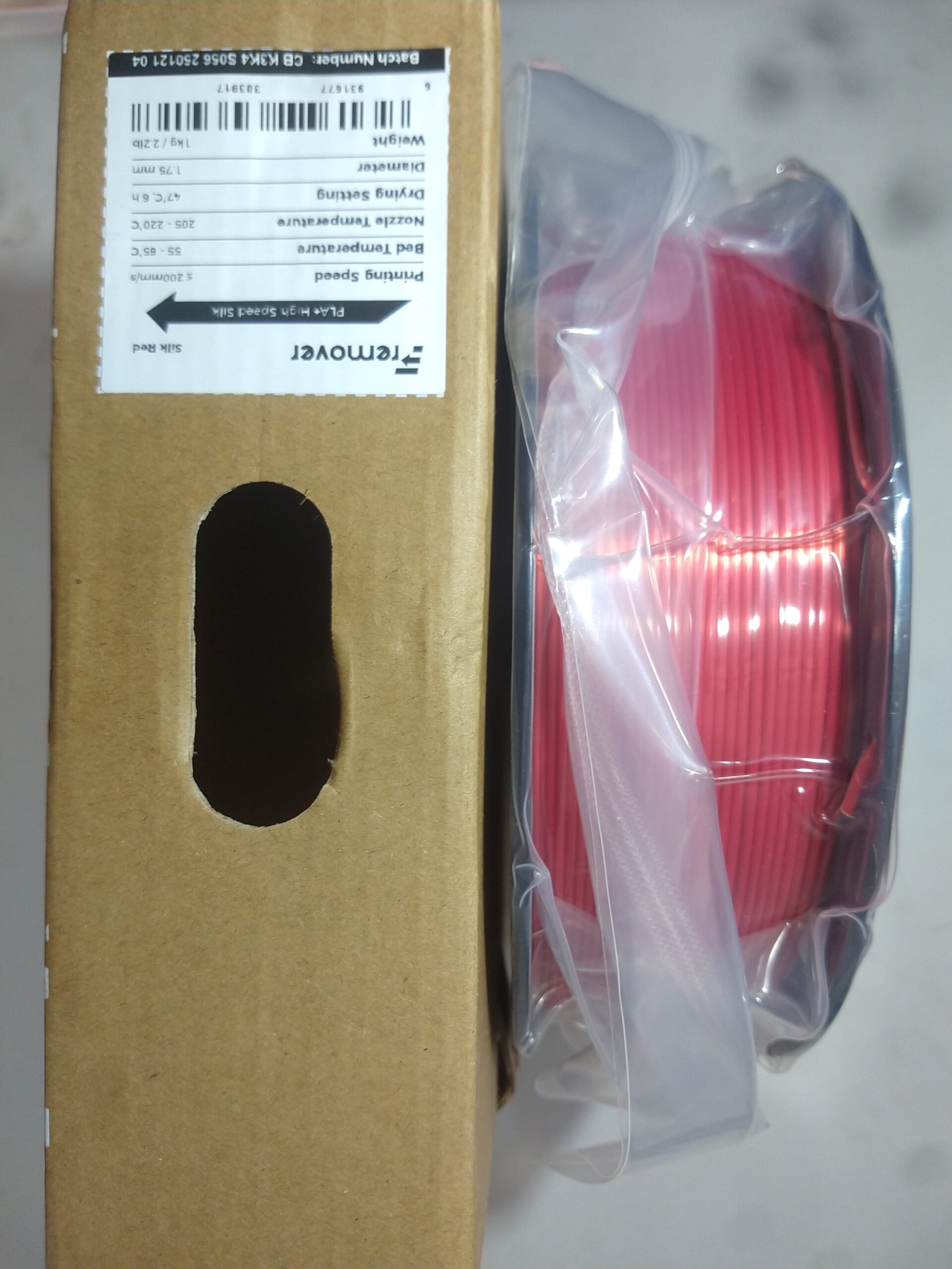 ROJO SILK Fremover PLA Filamento red x1kg